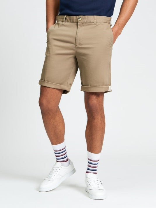 Ben Sherman Mens Signature Chino Shorts in Stone