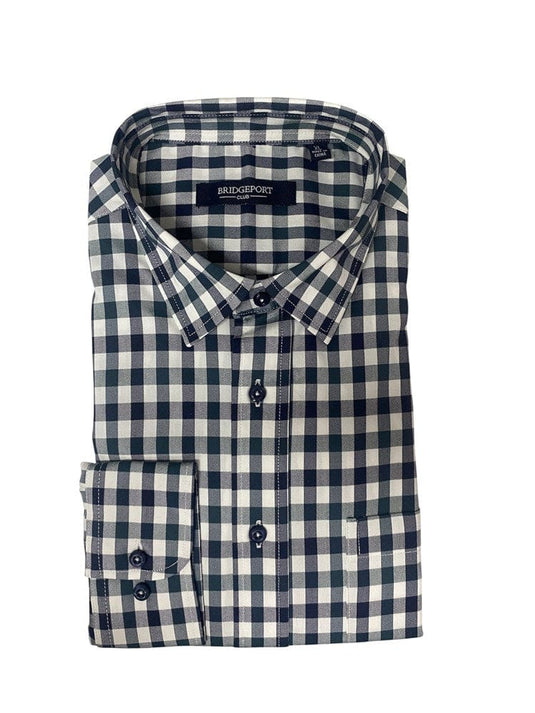 Bridgeport Mens Check Shirt - Olive