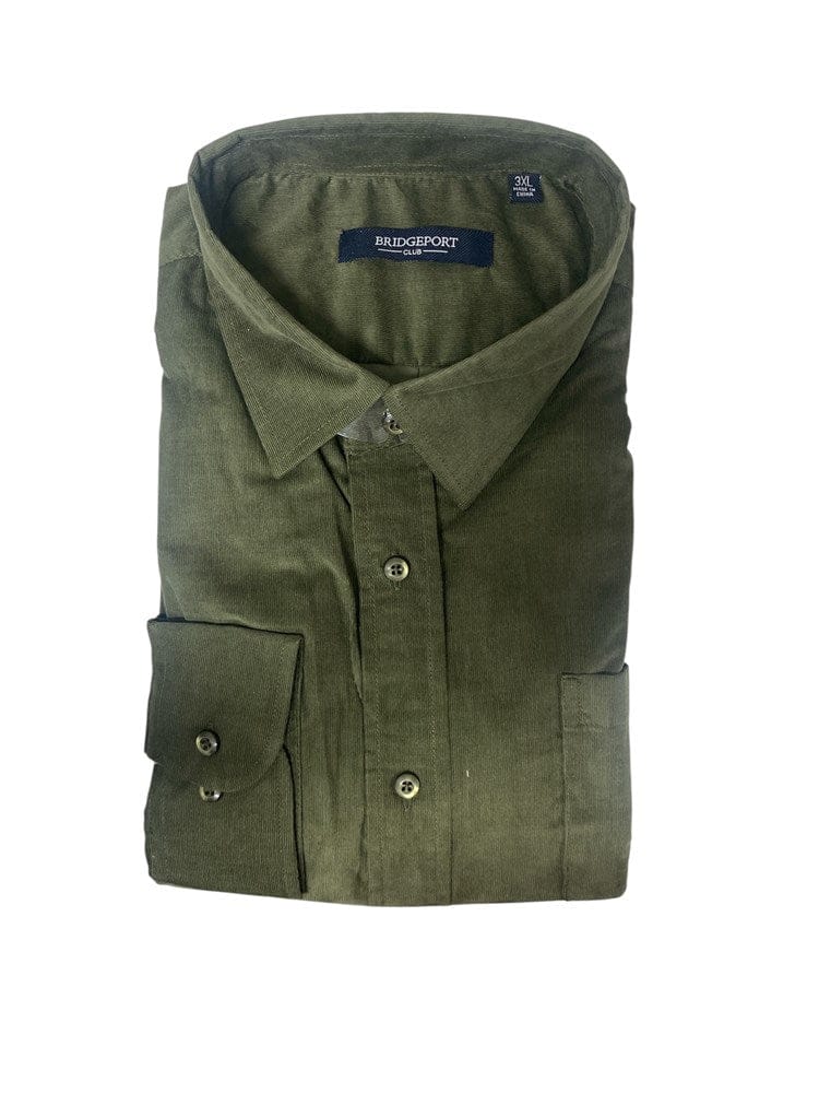 Load image into Gallery viewer, Bridgeport Mens Corduroy Shirt - Olive
