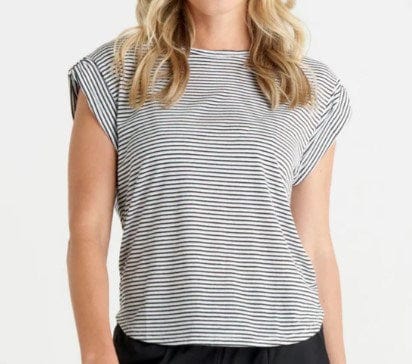 Betty Basics Gemma Roll Cuff Tee