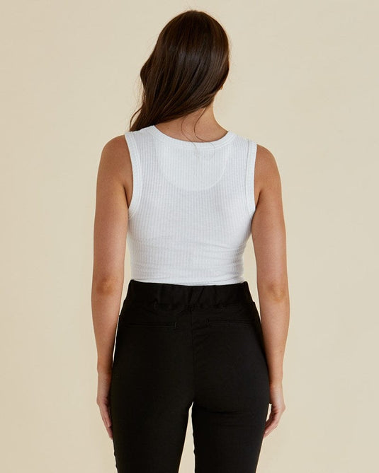 Betty Basics Womens Francis Rib Tank