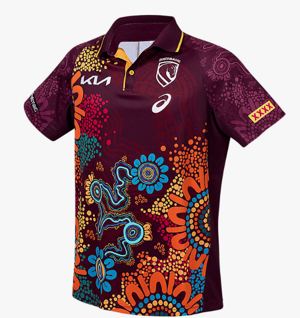 Load image into Gallery viewer, Asics Mens Brisbane Broncos 2026 Indigenous Polo
