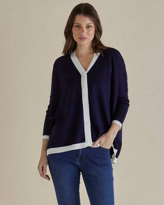 Betty Basics Womens Hampton Cardigan