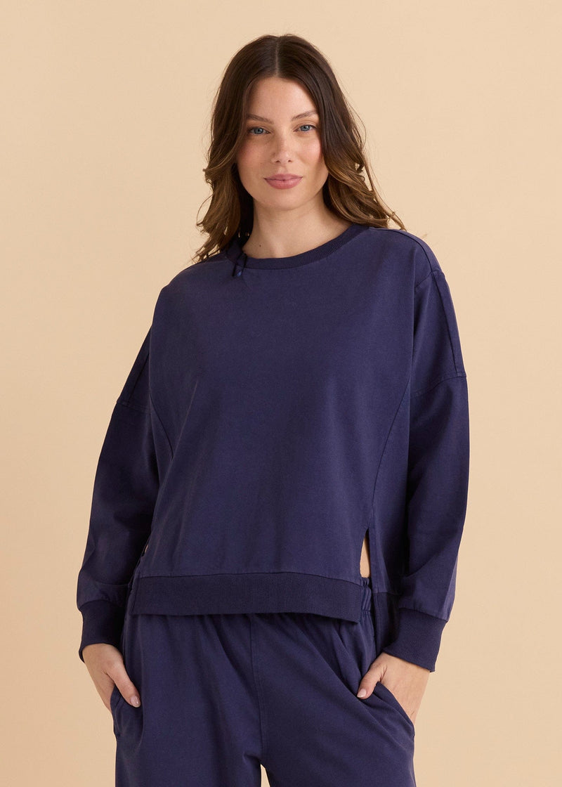 Load image into Gallery viewer, Betty Basics Iris Sweatshirt - Navy

