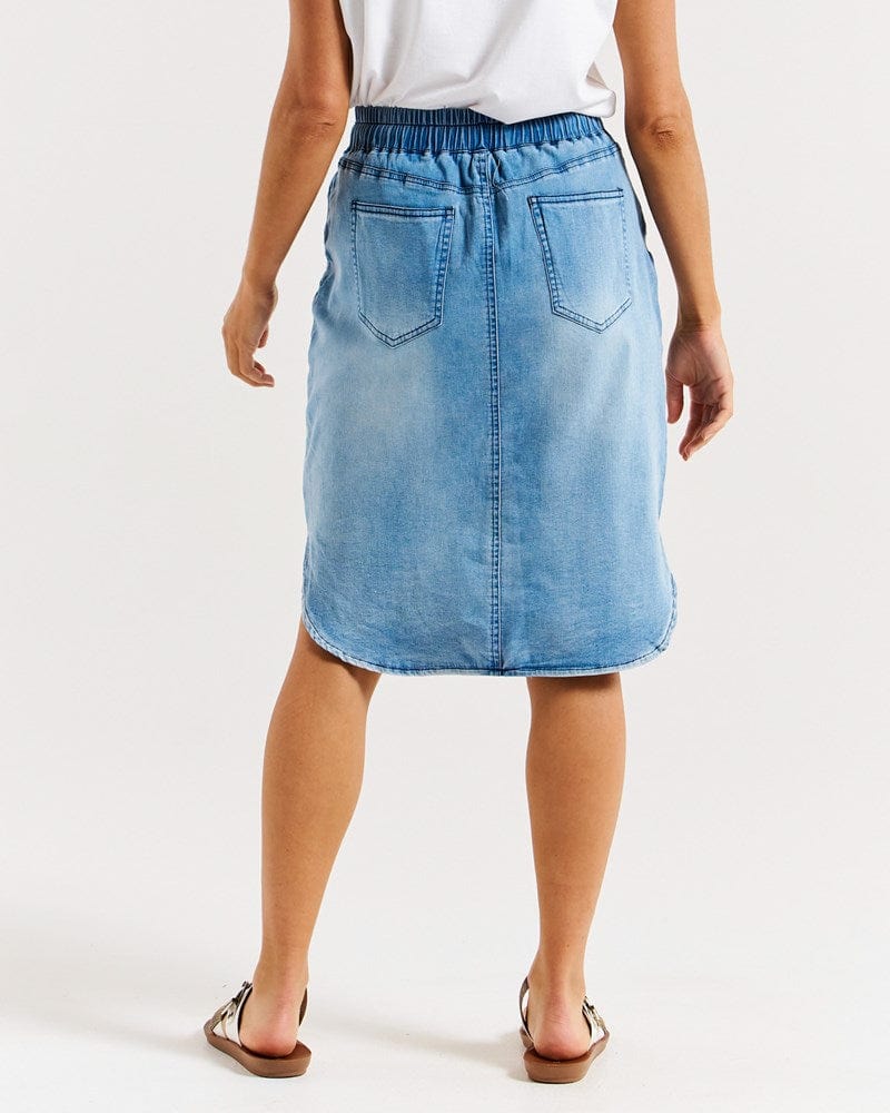 Load image into Gallery viewer, Betty Basics Womens Alina Denim Skirt
