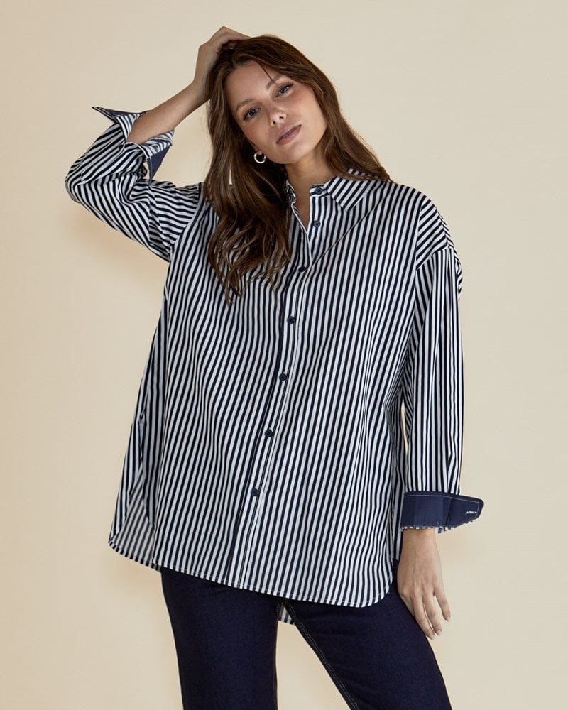 Load image into Gallery viewer, Betty Basics Womens Claire Classic Shirt
