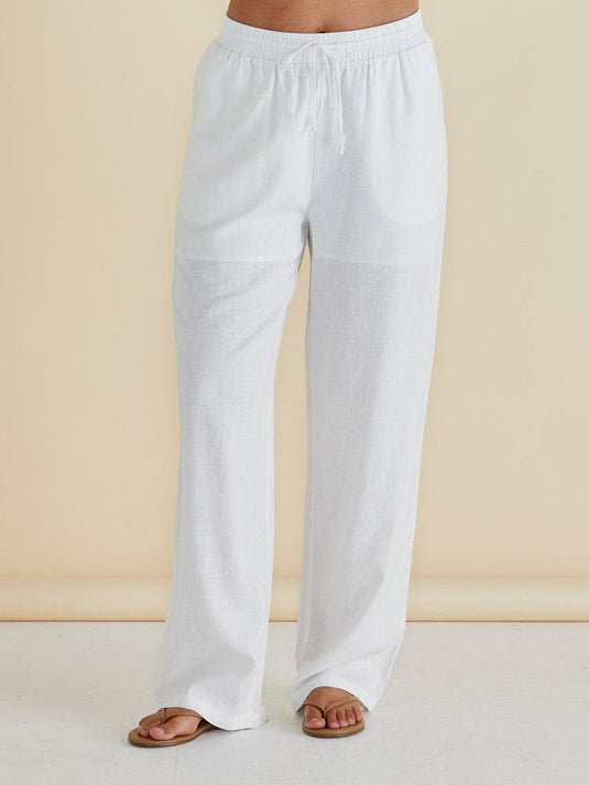 Betty Basics Womens Zaza Relax Pant - White