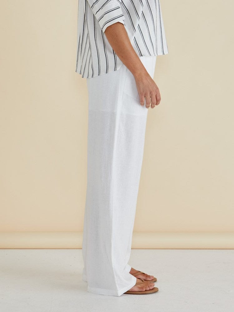 Load image into Gallery viewer, Betty Basics Womens Zaza Relax Pant - White
