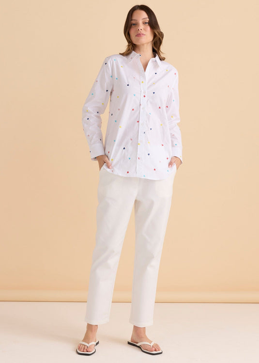 Betty Basics Reid Shirt - Rainbow Heart