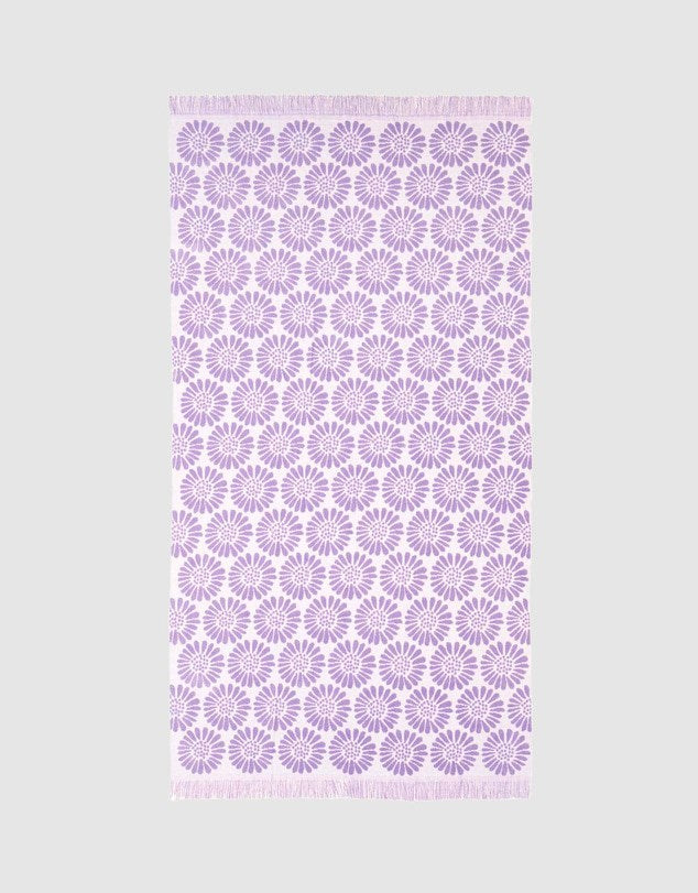 Load image into Gallery viewer, Bambury Daisy HiLo Beach Towel
