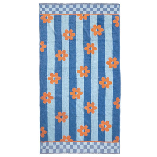 Bambury Jacquard Beach Towel - Aster