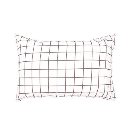 Load image into Gallery viewer, Bambury Grid Boysenberry Flannelette Sheet Set

