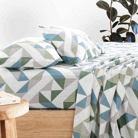 Load image into Gallery viewer, Bambury Onslow Flannelette Sheet Set
