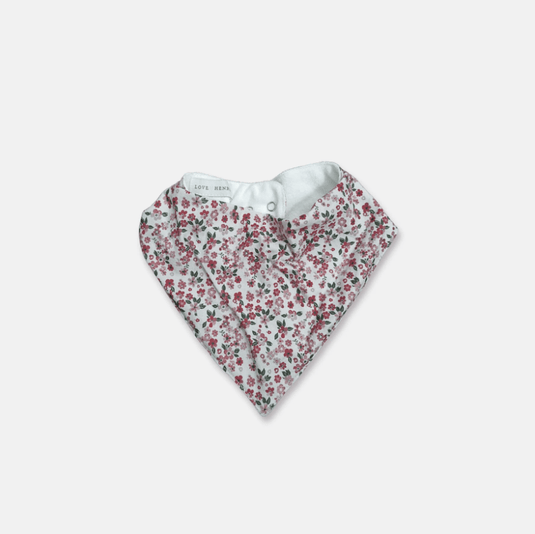 Love Henry Baby Girls Dribble Bib - Pink Petite Floral