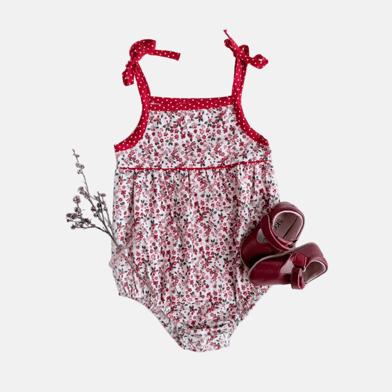 Load image into Gallery viewer, Love Henry Baby Girls Elsie Playsuit - Pink Petite Floral
