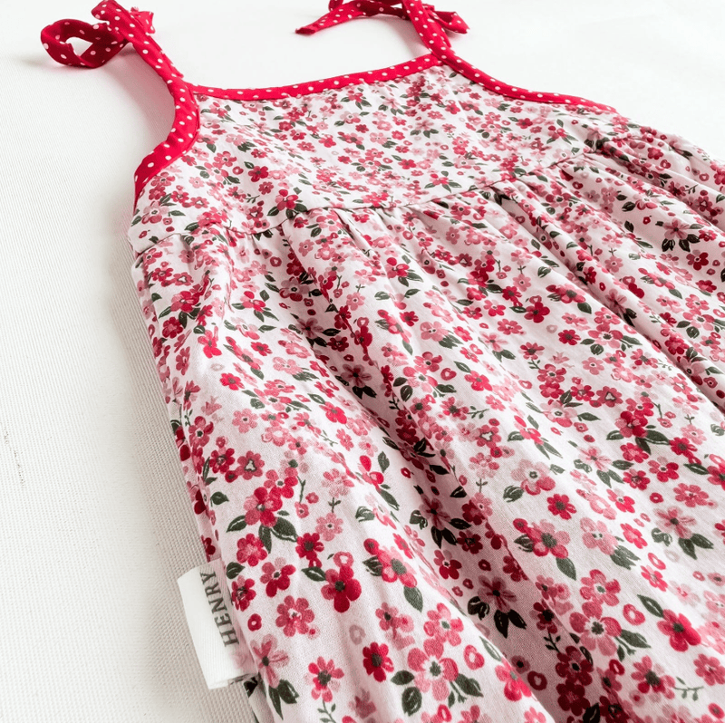 Load image into Gallery viewer, Love Henry Baby Girls Elsie Playsuit - Pink Petite Floral
