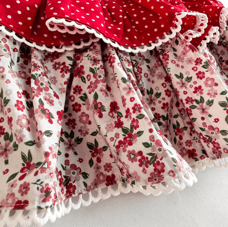 Load image into Gallery viewer, Love Henry Baby Girls Frilly Pilcher Skirt - Festive Floral
