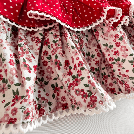 Love Henry Baby Girls Frilly Pilcher Skirt - Festive Floral