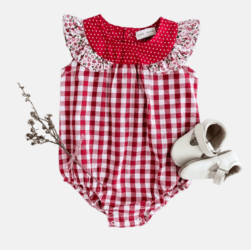Load image into Gallery viewer, Love Henry Baby Girls Neve Playsuit - Pink Petite Floral
