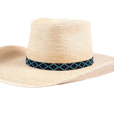 Sunbody Beaded Czech Bead Stretch - Blue/Black Diamond