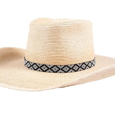 Sunbody Beaded Czech Bead Stretch - Black/White Diamond