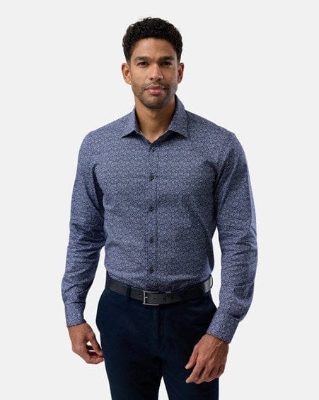 Load image into Gallery viewer, Brooksfield Mens Stretch Performance Regular Fit - Navy
