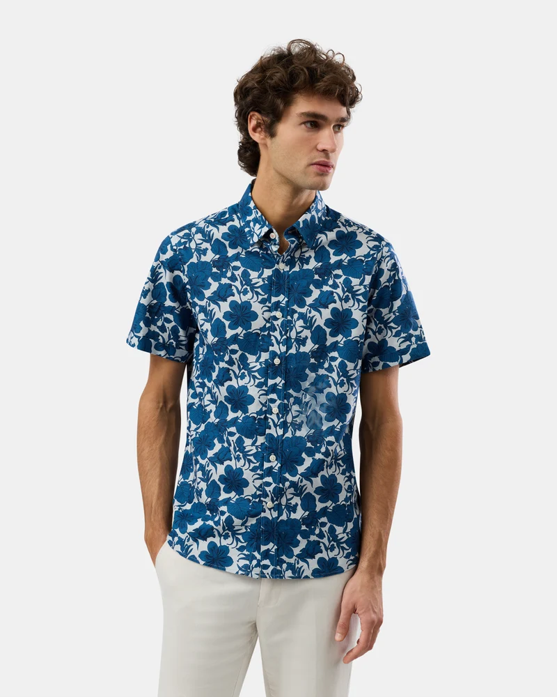 Load image into Gallery viewer, Brooksfield Mens Short Sleeve Casual Shirt
