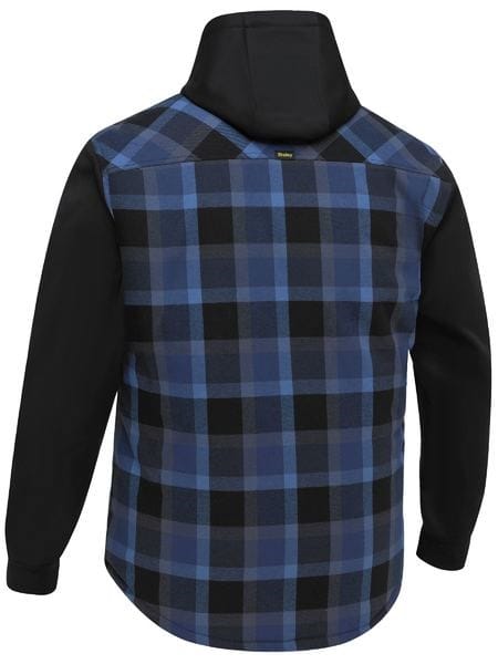 Load image into Gallery viewer, Bisley Workwear Contrast Check Hooded Shirt
