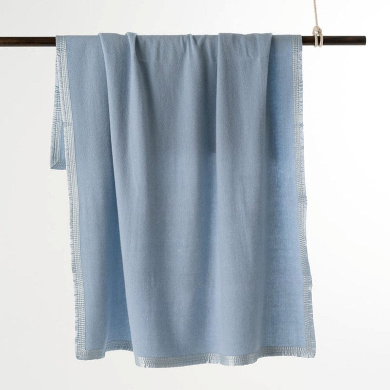 Load image into Gallery viewer, Onkaparinga Australian Wool Baby Cot Blanket Blue
