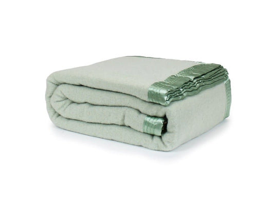 Onkaparinga Australian Wool Baby Cot Blanket Green