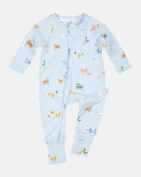 Load image into Gallery viewer, Toshi Kids Onesie L/S Harvest -Farm Buddies
