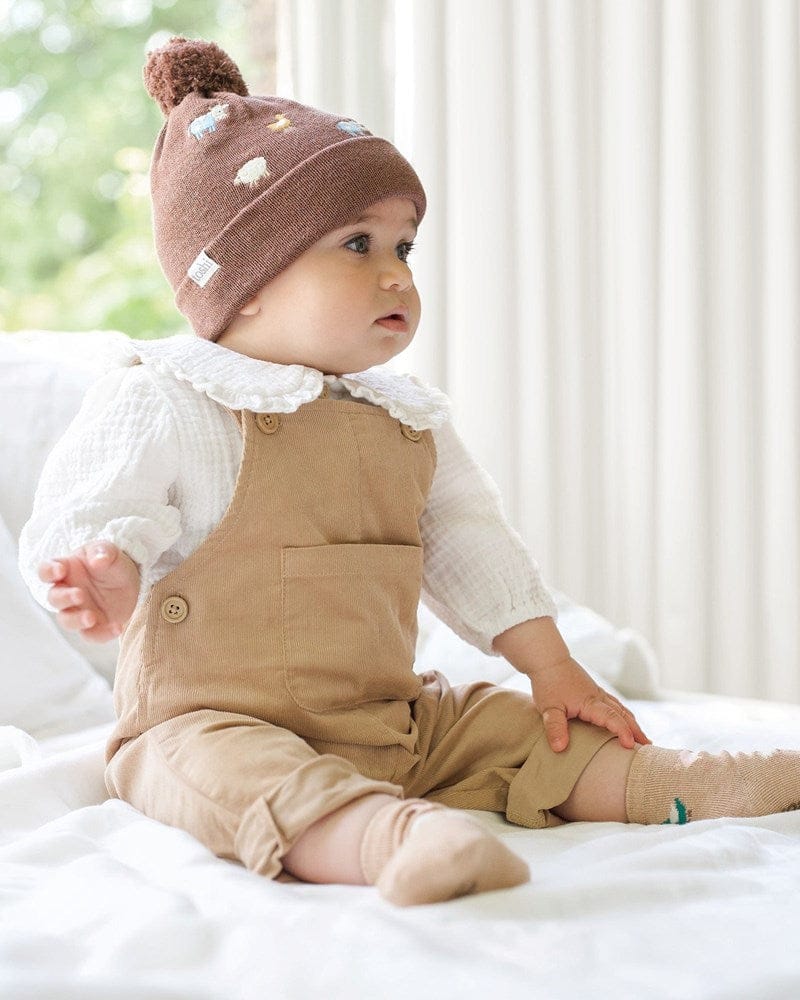 Load image into Gallery viewer, Toshi Baby Overalls Corduroy Quincy - Driftwood
