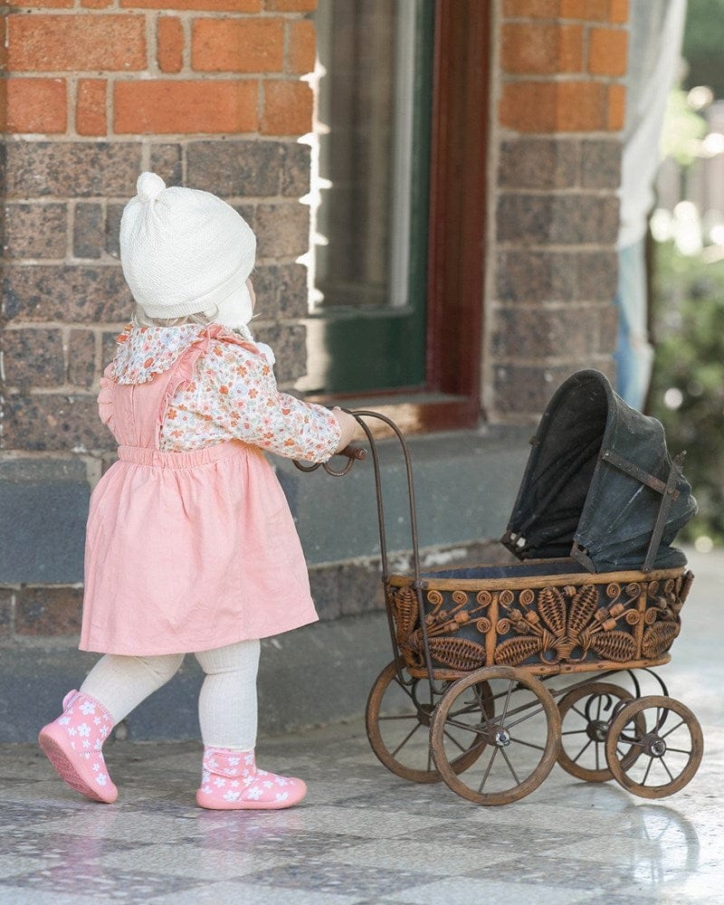 Load image into Gallery viewer, Toshi Baby Pinafore Corduroy Quincy - Dusty Rose
