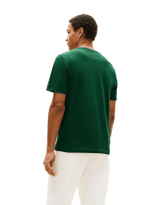 Tommy Hilfiger Mens Brand Love Stack Tee - Nocturnal Green