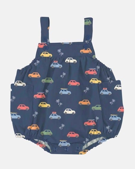 Load image into Gallery viewer, Toshi Baby Romper Bubble Big Mini - Navy
