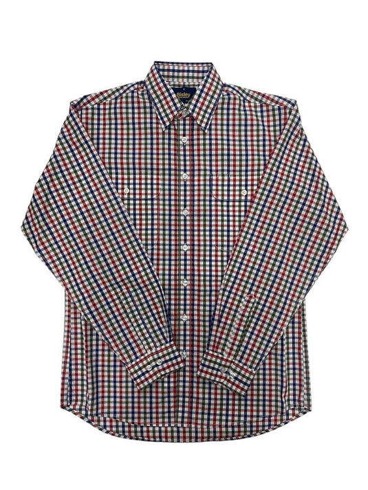 Bisley Mens Long Sleeve Shirt - Olive Check