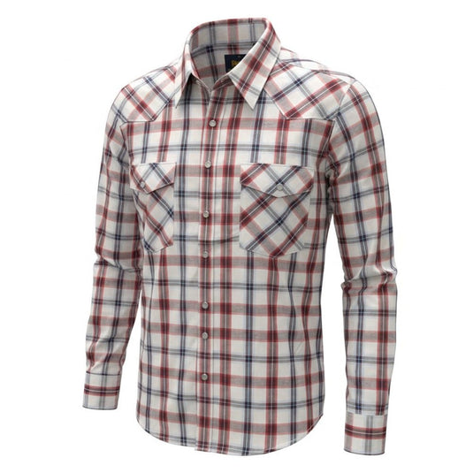 Mens Bisley Long Sleeve Western Large Check - Black