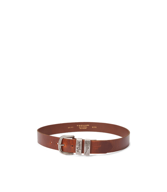 RM Williams 1 1/2" Drover Belt - Mid Brown