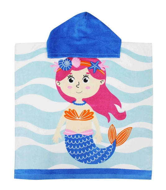 Onkaparinga Kids Hooded Beach Towel - Mermaid