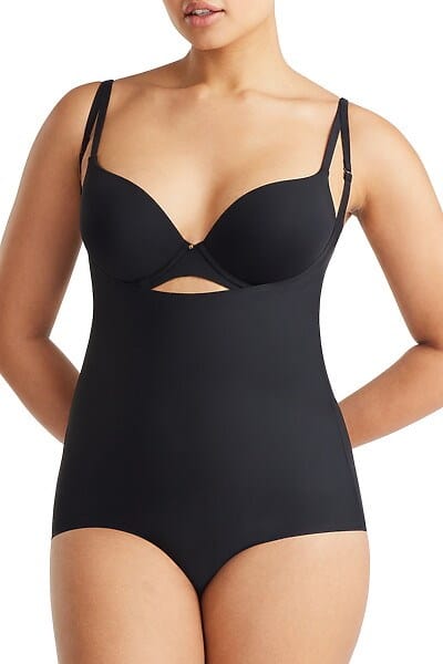 Load image into Gallery viewer, Nancy Ganz Womens Revive Smooth Underbust Bodysuit - Black
