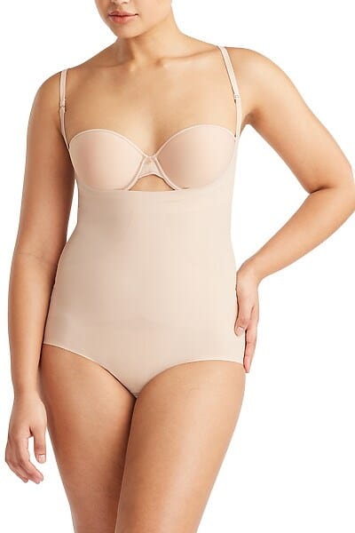 Nancy Ganz Womens Revive Smooth Underbust Bodysuit - Warm Taupe