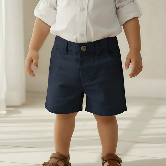 Love Henry Baby Boys Chino Shorts - Navy