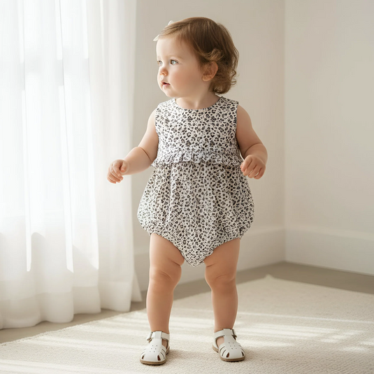 Love Henry Baby Girls Nora Playsuit - Navy Daisy