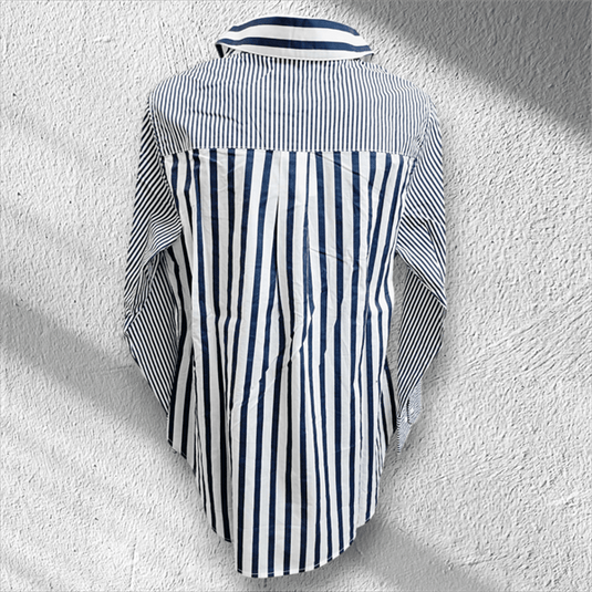 See Saw Womens 100% Cotton 2-Way Stripe Shirt