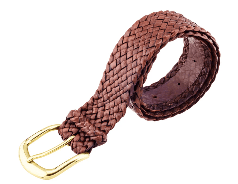 Load image into Gallery viewer, Badgery Belts Jumbuck 12 Plaited Kangaroo Leather Belt (38mm Wide)
