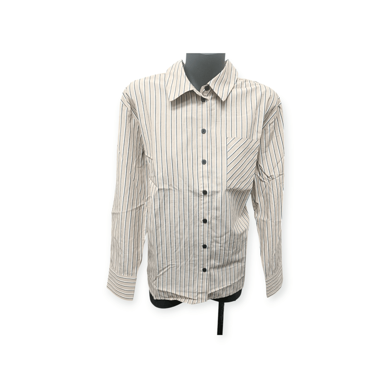 Load image into Gallery viewer, Jump Womens Stripe Shirt - Beige
