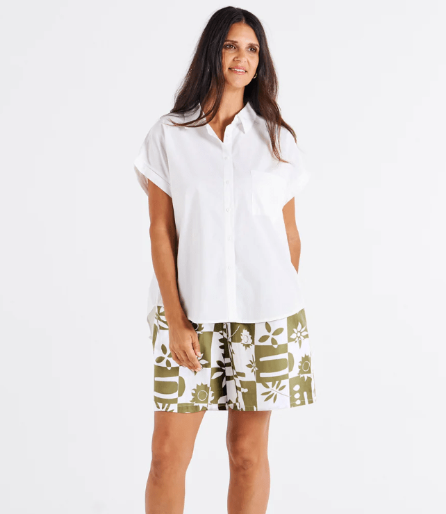 Load image into Gallery viewer, Betty Basics Womens Mara Short Sleeve Shirt
