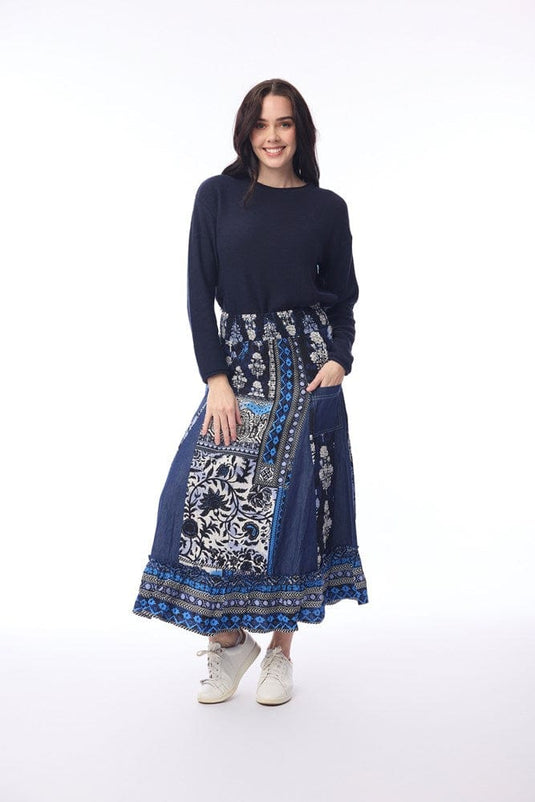 Orientique Womens Bhadoi Skirt