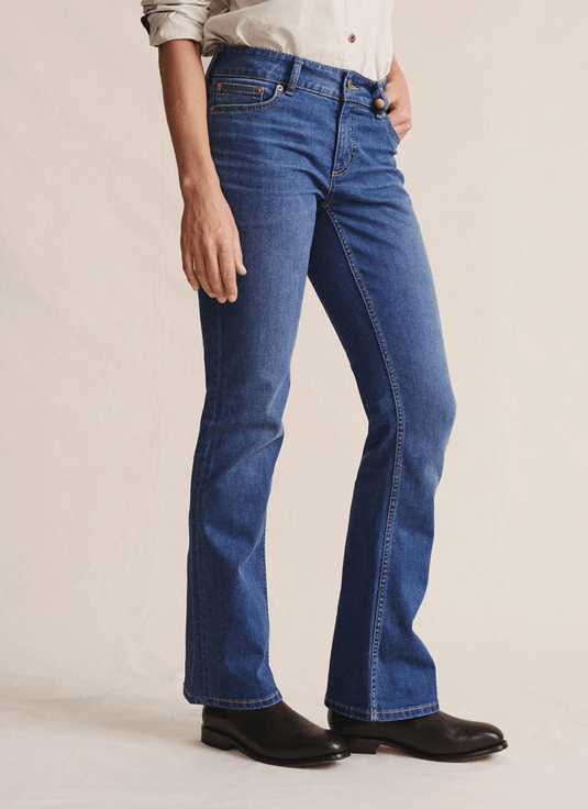 S. Kidman Womens Bimbi Bootleg Jean - Mid Wash