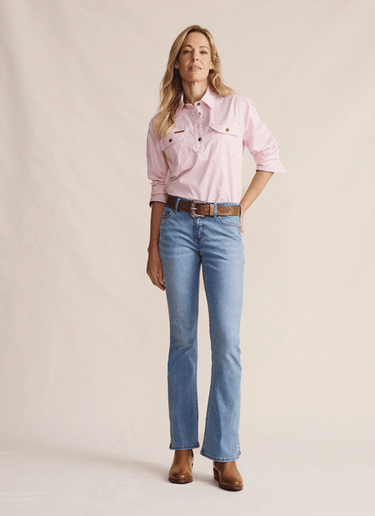 S. Kidman Womens Bimbi Bootleg Jean - Light Wash